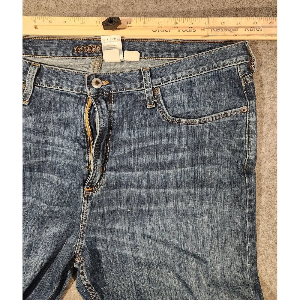 Cinch Silver Label Mens Jeans 40x32 Blue Straight Leg Western Equestrian‎ Denim